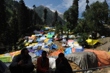 Pilgrim, amarnath yatra, jammu Kashmir, Hindistan, Asya