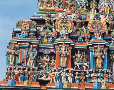 Heykel nageswara Swamy Tapınağı kumbakonam, tamilnadu, Hindistan, Asya