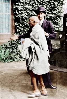 Mahatma Gandhi St. James Sarayı Yuvarlak Masa Konferansı, Londra, İngiltere, 14 Eylül 1931