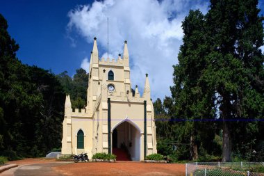 Saint stephen church , Ooty Udagamandalam , Tamil Nadu , India clipart