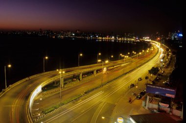 Marine Drive, Bombay Mumbai, Maharashtra, Hindistan