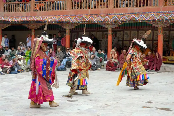 Hemis Gompa 'da Hemis festivali; Hemis; Leh; Ladakh; Jammu ve Kashmir; Hindistan