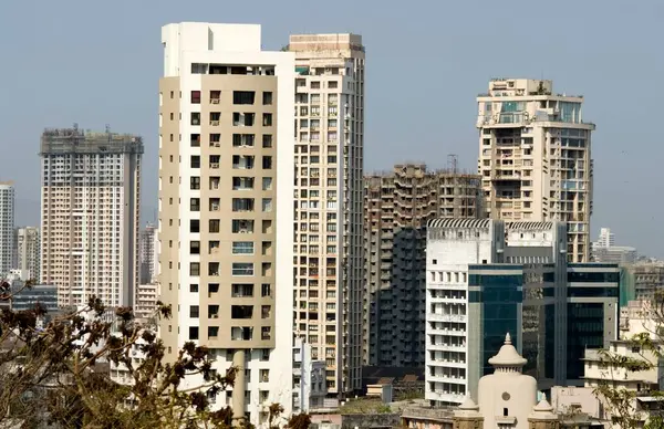 stock image Skyscrapers ; Bombay now Mumbai ; Maharashtra ; India