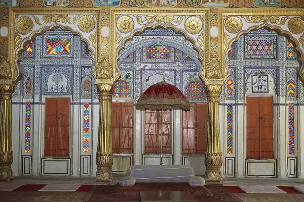 Meherangarh Kalesi içeride, Jodhpur, Rajasthan, Hindistan