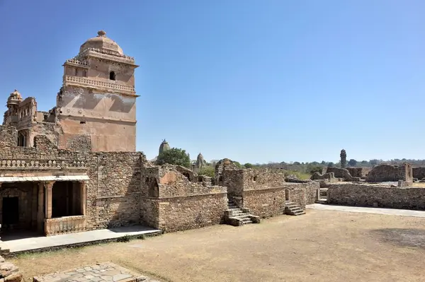 Hindistan 'ın Asya bölgesindeki Chittorgarh' daki Rana Kumbha Sarayı. 