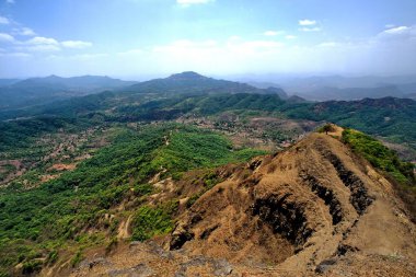 View from Elephant Point Western Ghats ; Mahableshwar Mahabaleshwar ; Maharashtra ; India clipart