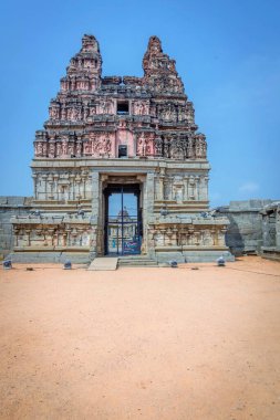 Vitthal Tapınağı girişi, Hampi, UNESCO Dünya Mirası Bölgesi, Vijayanagara Bölgesi, Karnataka, Hindistan