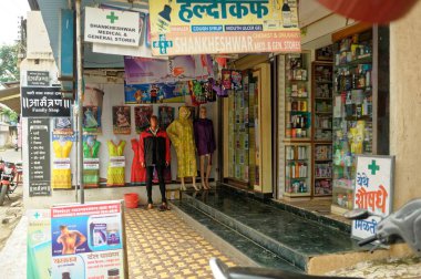 Dükkan, çarşı peni, alibag, raigad, Maharashtra, Hindistan, Asya 