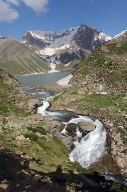 Sheshnag Gölü, amarnath yatra, Jammu Kashmir, Hindistan, Asya