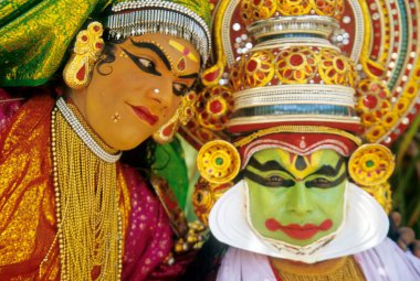 Kathakali, K. Sivrajan, Kerala, Hindistan 