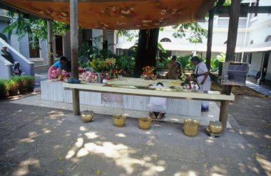 Aurobindo Samadhi - Pondicherry, Birlik Bölgesi, Hindistan 