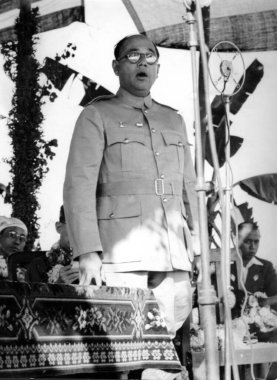 Hint özgürlük savaşçıları, Chandra bose konuşma yapıyor, Hindistan, Asya, 1943  