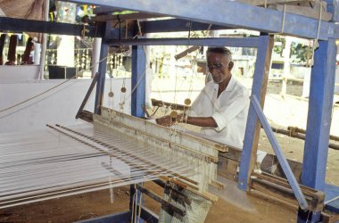 Handloom, Hindistan 'da sari dokuma işlemi