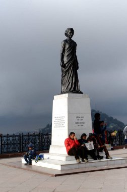 Statue of Indira Gandhi in Shimla at Himachal Pradesh India Asia  clipart