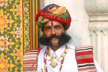 Rajasthani Man, Rajasthan, Hindistan Model Sürüm Numarası 713
