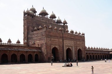 Dünya mirası Fatehpur Sikribuland Darwaja arka taraf, Sikri, Uttar Pradesh, Hindistan 