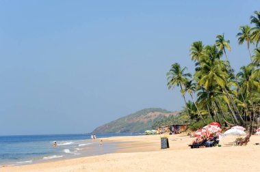 Anjuna beach, Goa, India   clipart