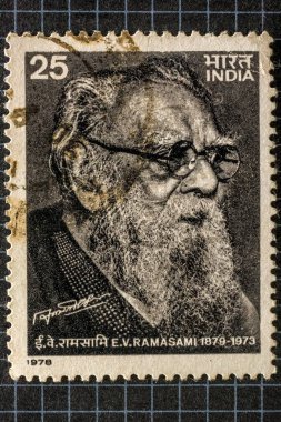E v ramasamy, postage stamps, india, asia clipart