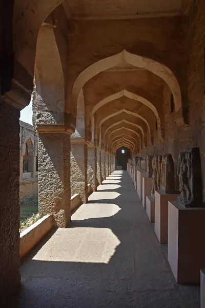 stock image Near by area of Ancient ruins of the Royal Elephant Stables at Hampi from 14th century Vijayanagara kingdom. The ancient city of Vijayanagara, Hampi, Karnataka, India. 