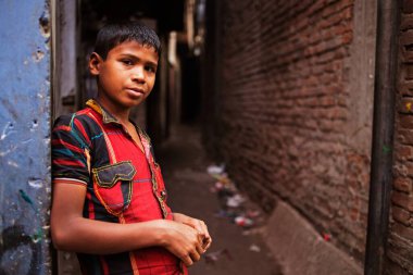 çocuk portresi, dhaka, bangladeş