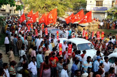 CPIM mitingi Jadavpur Kolkata Hindistan Asya 'da 