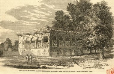 Arrah 'daki ev Dinapore isyancılarına karşı güçlendirildi, Bihar, Hindistan 