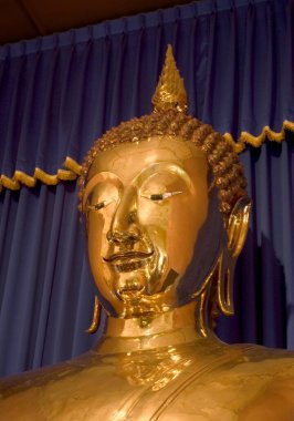 Altın Buda (saf altın rengi Buda), Wat Pho Keo Tapınağı, Bangkok, Tayland 