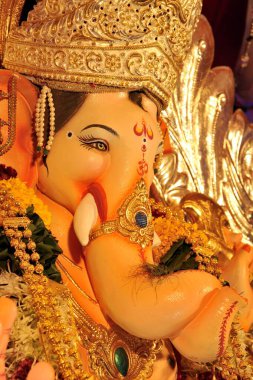 Mumbai Maharashtra Hindistan 'da Ganesh' in İdolü