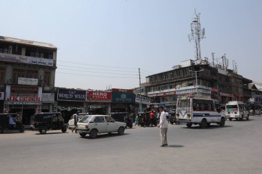 Sokak sahnesi, Srinagar, Jammu Kashmir, Hindistan, Asya 