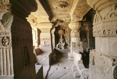 Jagannath Sabha, Ellora, Aurangabad, Maharashtra, Hindistan 