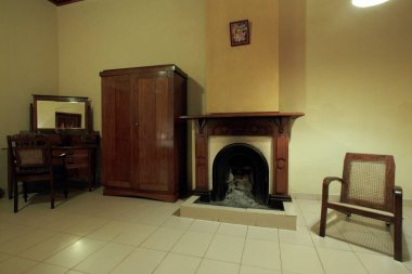 Interior of rest house on hill station , Sri Lanka clipart