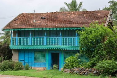 Eski ev, Mundgod, Karnataka, Hindistan, Asya