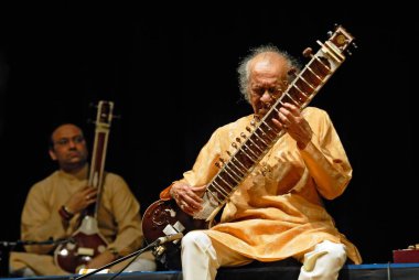 Pandit ravi shankar Hint klasik müzik maestro; Bombay; Mumbai; Maharashtra; Hindistan