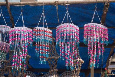 Avize tezgahın dışında durur, puri, orissa, Hindistan, Asya 