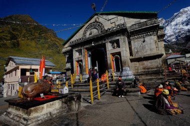 Kedarnath Temple in Garhwal Uttarakhand India Asia clipart
