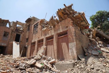 Apartman çökmüş, Nepal, Asya 