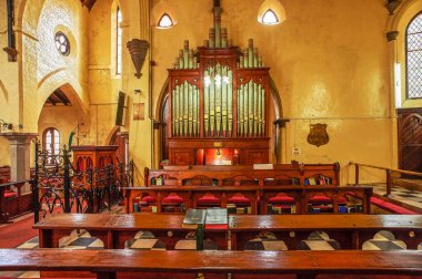 Boru orgu Aziz George Kilisesi, Ooty, Tamil Nadu, Hindistan, Asya