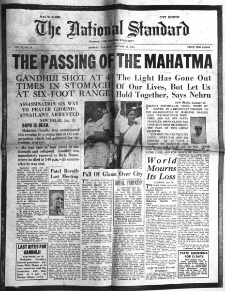 stock image Front page of The National Standard, January 31, 1948   