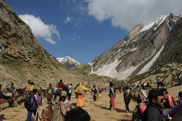 Pilgrim, amarnath yatra, jammu Kashmir, Hindistan, Asya