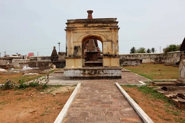 stock image Dutch cemetery in Bheemili near Vishakhapatnam, Andhra Pradesh, India 