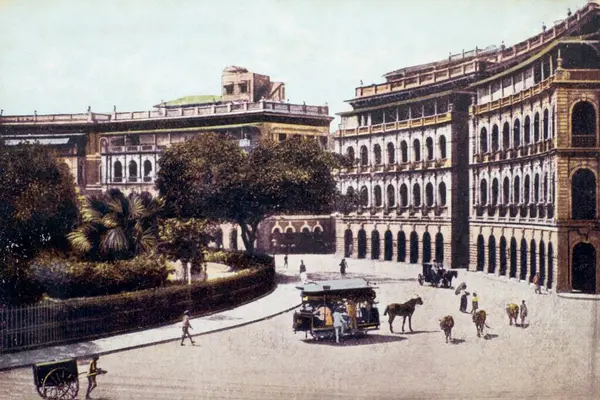 stock image elphinstone Circal (old) NEW Horniman Circle, Bombay mumbai, maharashtra, INDIA 