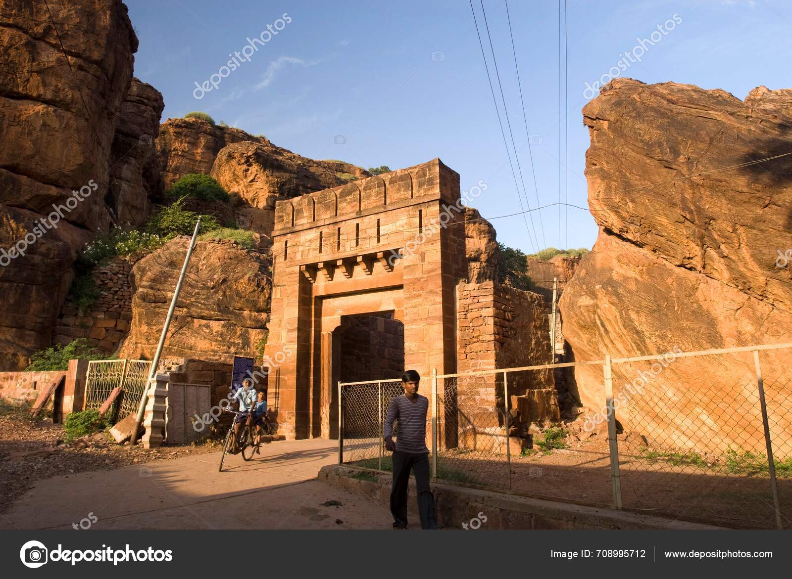 Entrance Badami Fort 7Th Century Karnataka India — Stock Editorial ...