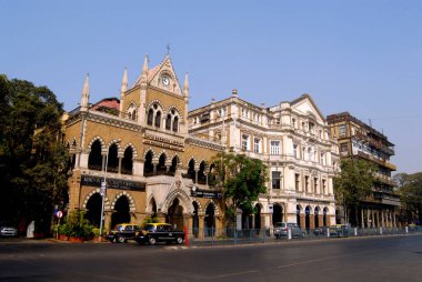 David Sassoon kütüphane ordusu ve donanma binası; Kala Ghoda 'daki Esplanade Konağı mirası; Fort; Bombay Mumbai; Maharashtra; Hindistan
