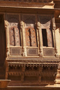 Zarokhas, Patwon ki Haveli, Jaisalmer, Rajasthan, Hindistan 