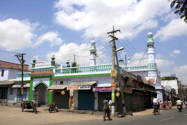 Bir cami, Kanchipuram bölgesi, Tamilnadu, Hindistan 