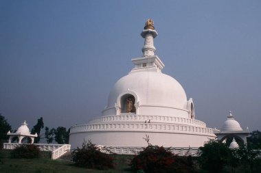 Vishwa Shanti Stupa, Vaishali, Bihar, Hindistan, Asya 