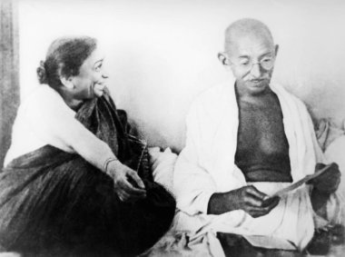 Mahatma Gandhi ve Sarojini Naidu Birla Evi, Mumbai, 1944