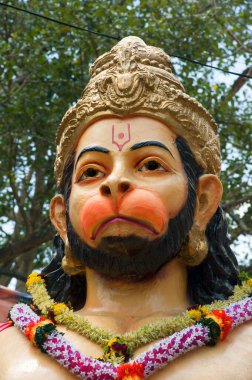 Maharashtra, Hindistan 'da Tanrı Hanuman' ın heykeli.