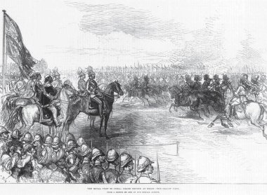 Tur Krallığı Delhi 'ye yapılan Kraliyet ziyareti Dörtnala, Hindistan 