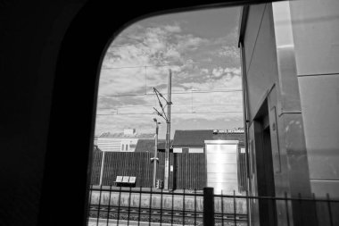 Tren İstasyonu Platformu, Colmar, Grand Est, Alsace, Fransa, Avrupa 